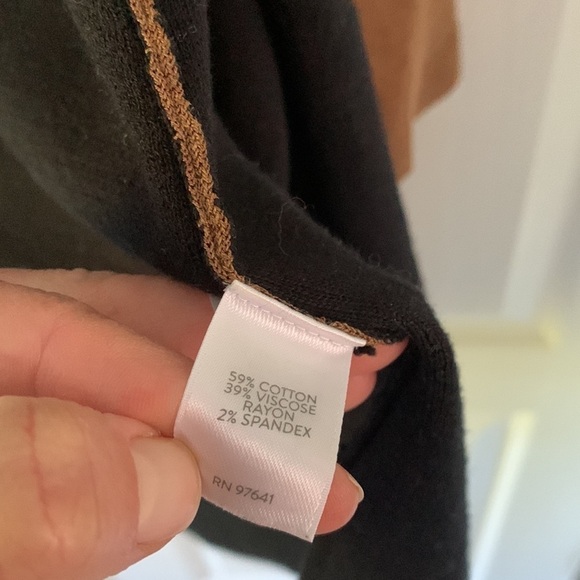 J‎ Jill Brown Duster Cardigan Sweater Open Front size S - Picture 6 of 11